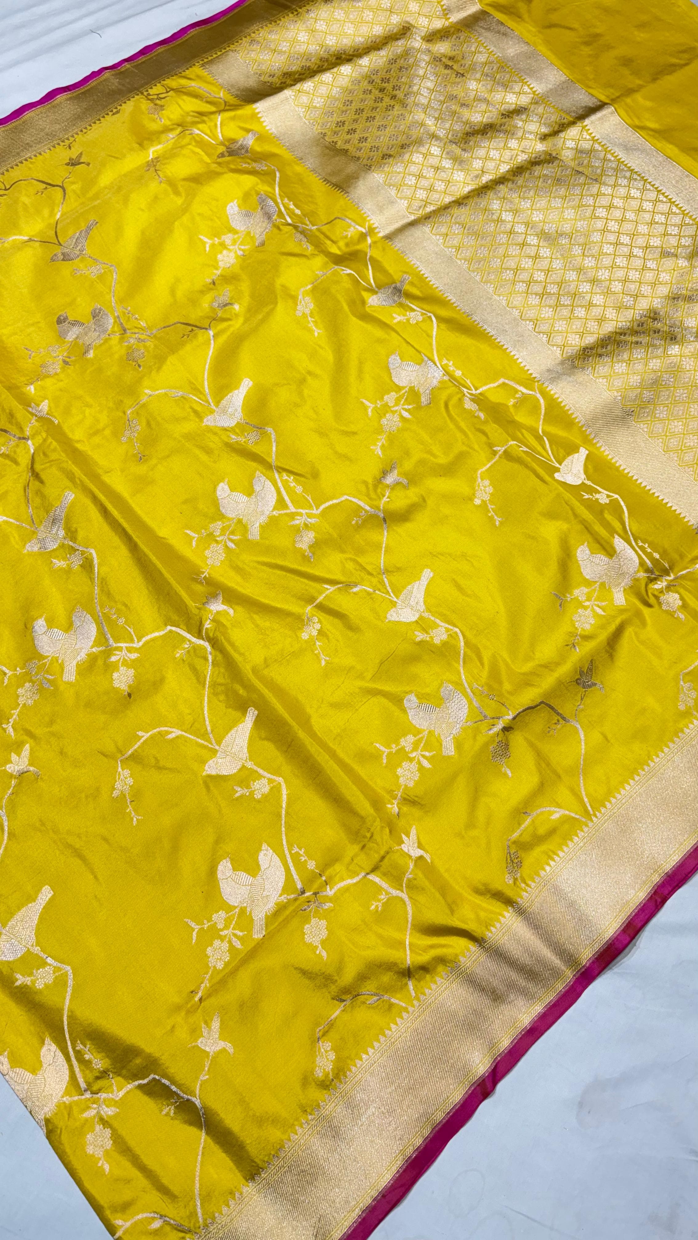 Pure Handwoven Silk Katan Saree - Look 2 - View 2
