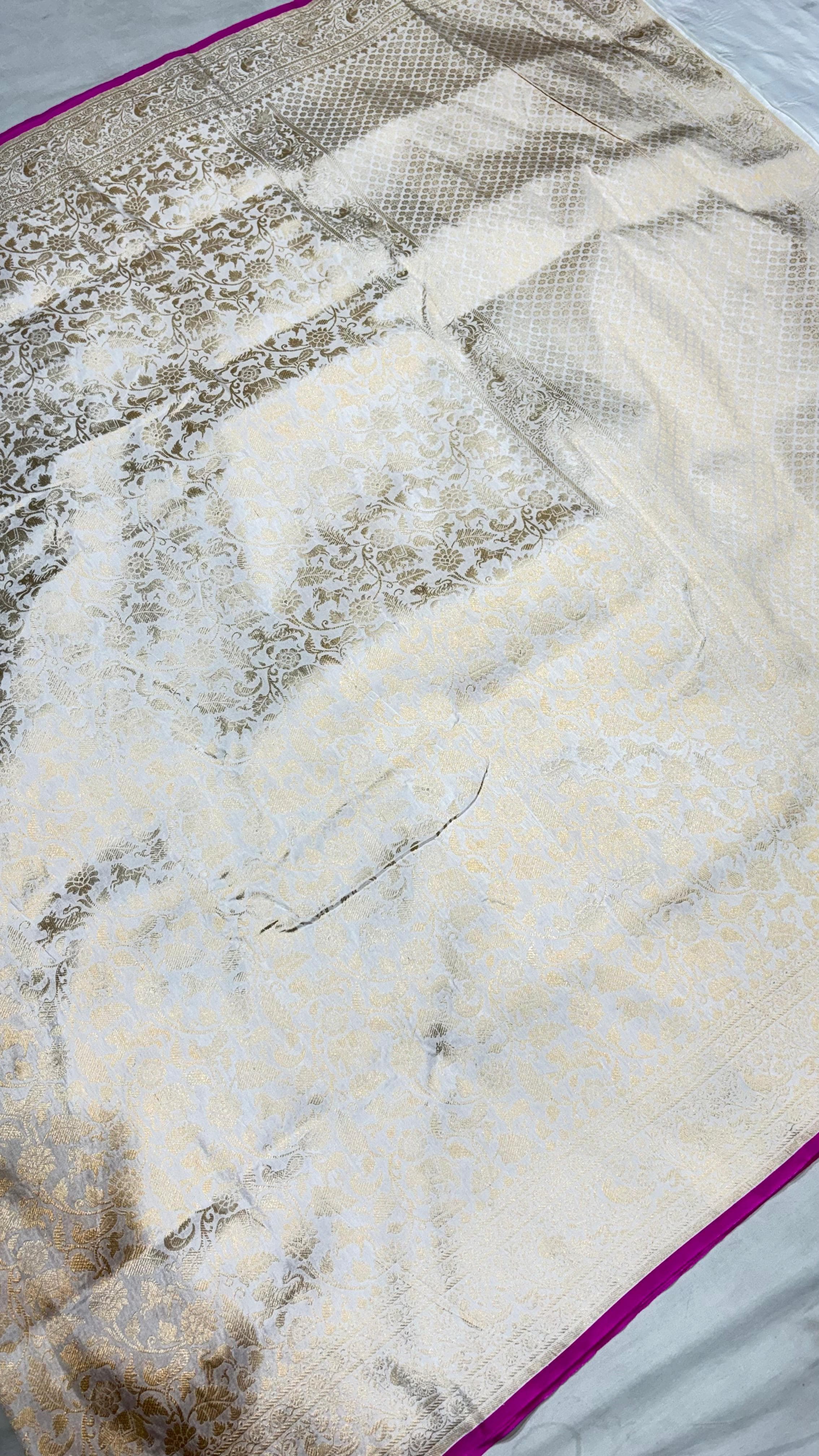 Pure Handwoven Silk Katan Saree - Look 4 - View 2