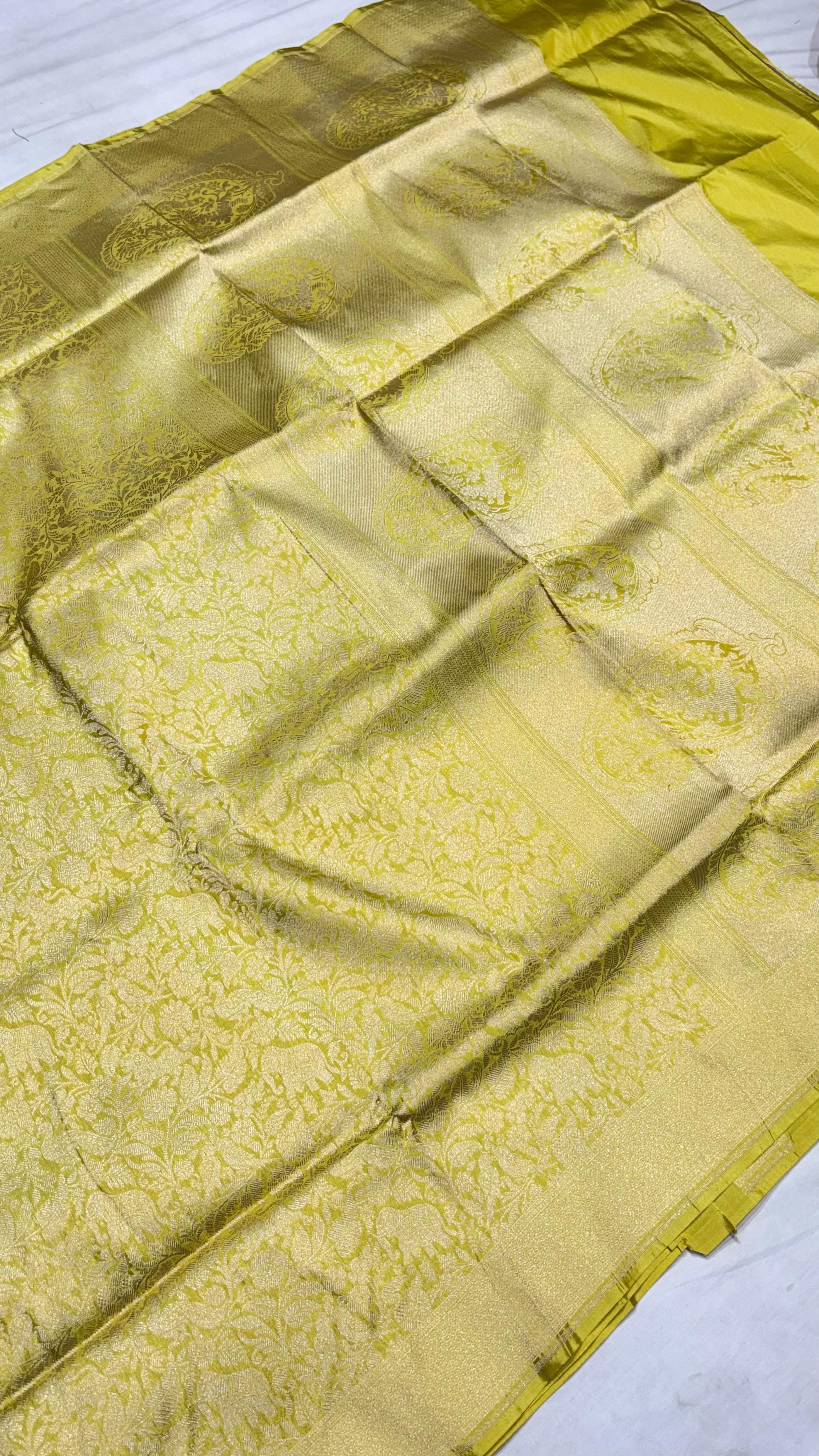 Pure Handwoven Silk Katan Saree - Look 9 - View 2