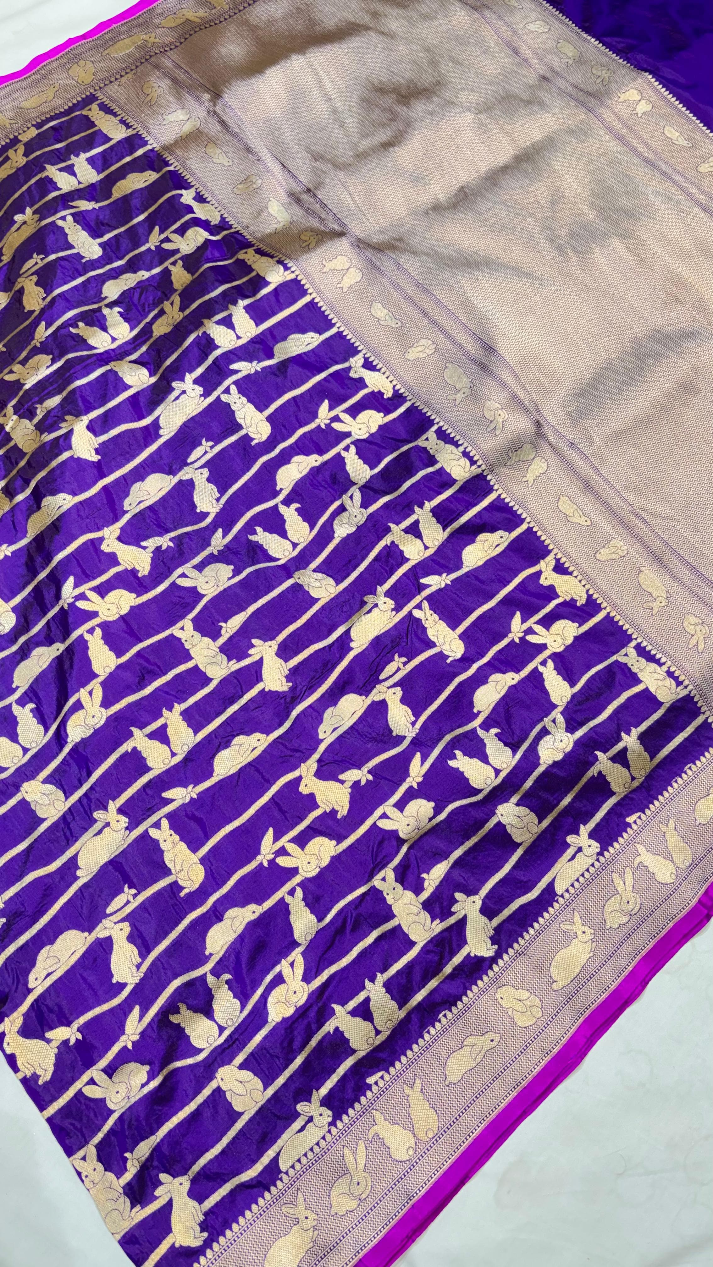 Pure Handwoven Silk Katan Saree - Look 11 - View 2