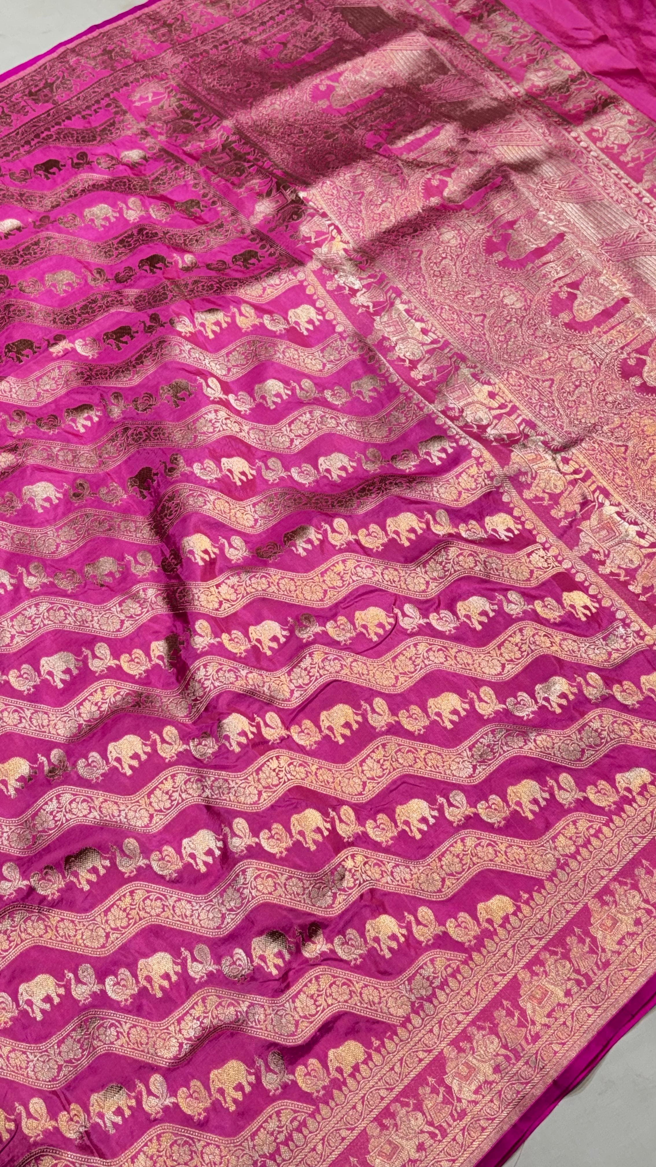 Pure Handwoven Silk Katan Saree - Look 14 - View 2