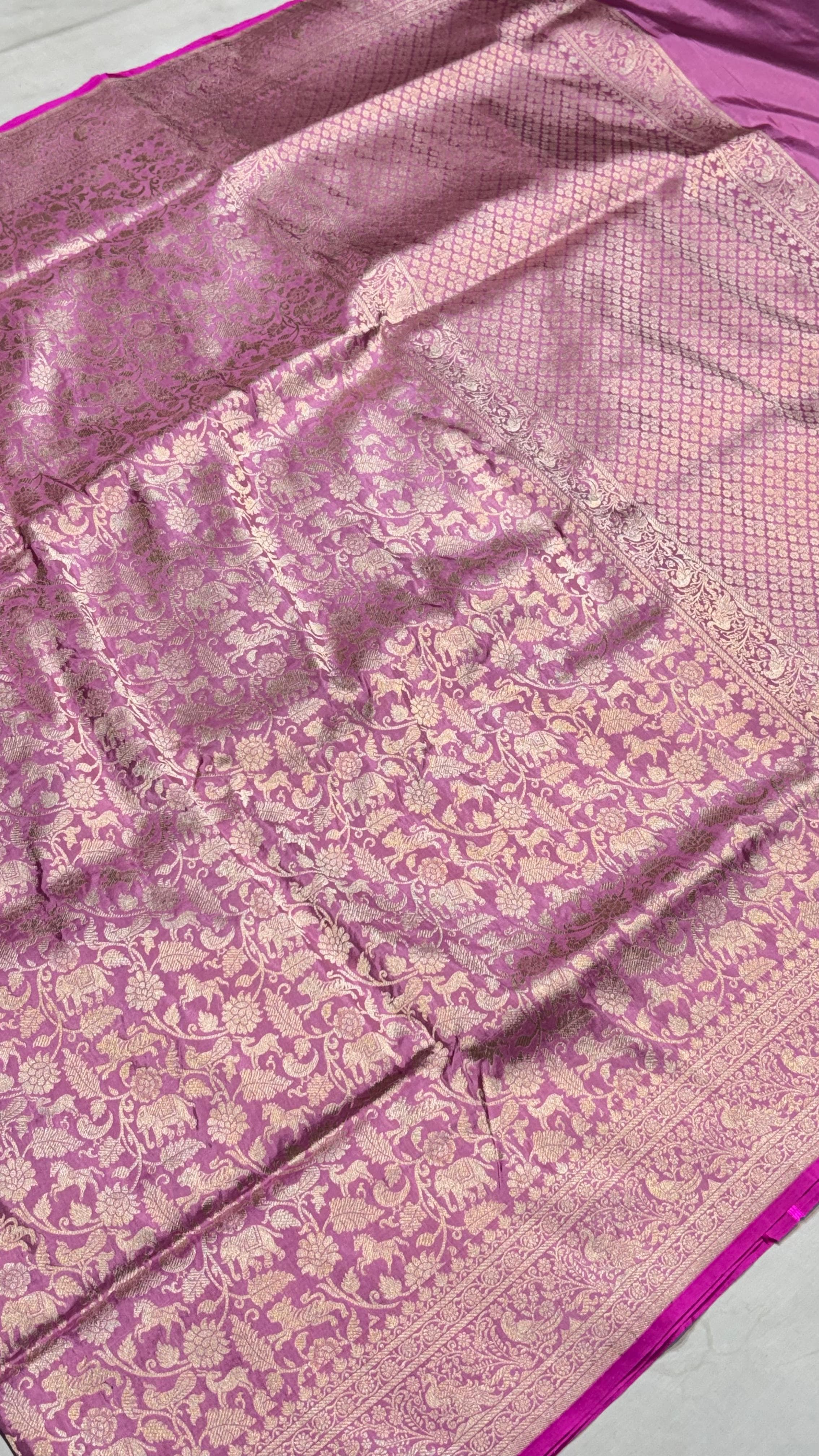 Pure Handwoven Silk Katan Saree - Look 15 - View 2