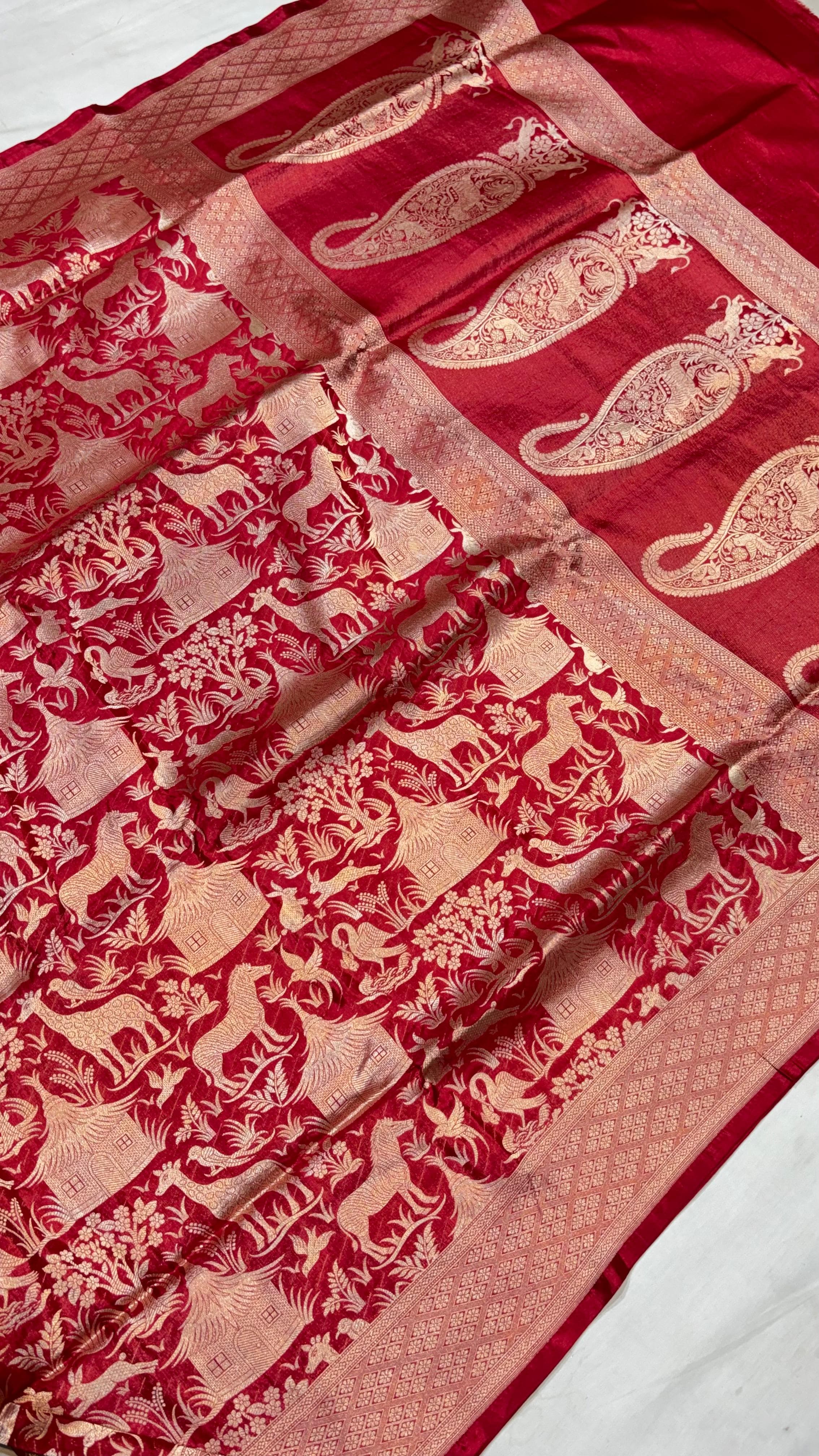Pure Handwoven Silk Katan Saree - Look 16 - View 2
