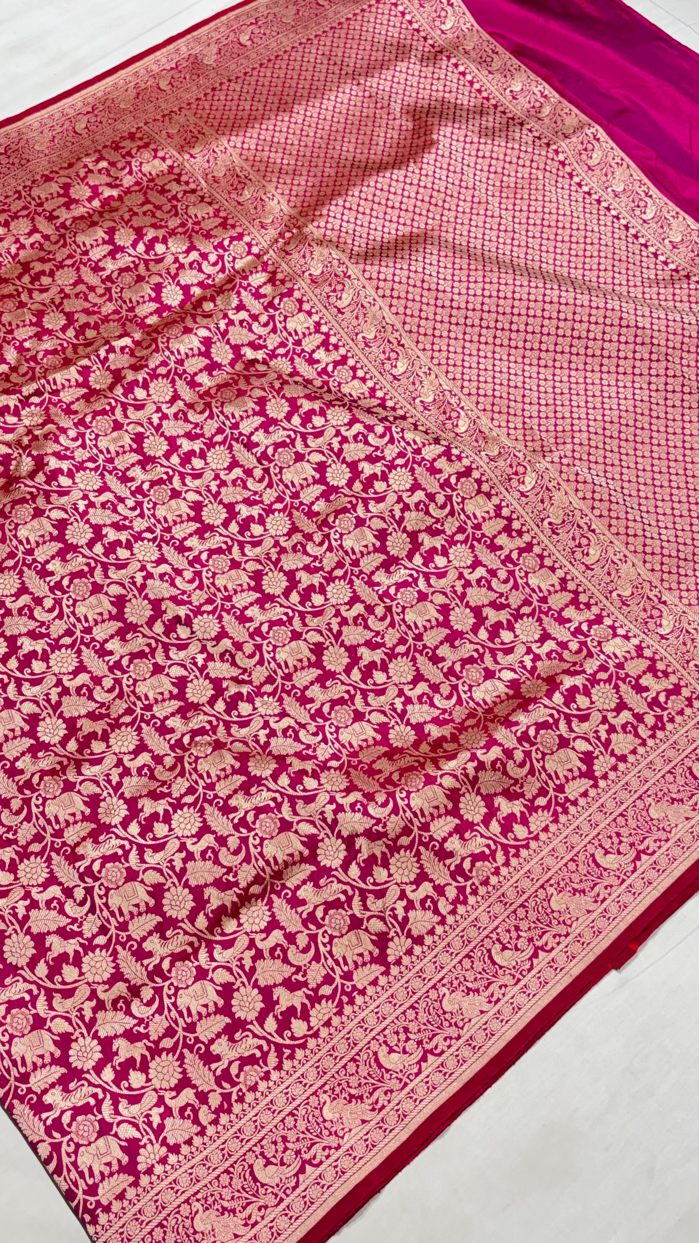 Pure Handwoven Silk Katan Saree - Look 17 - View 2