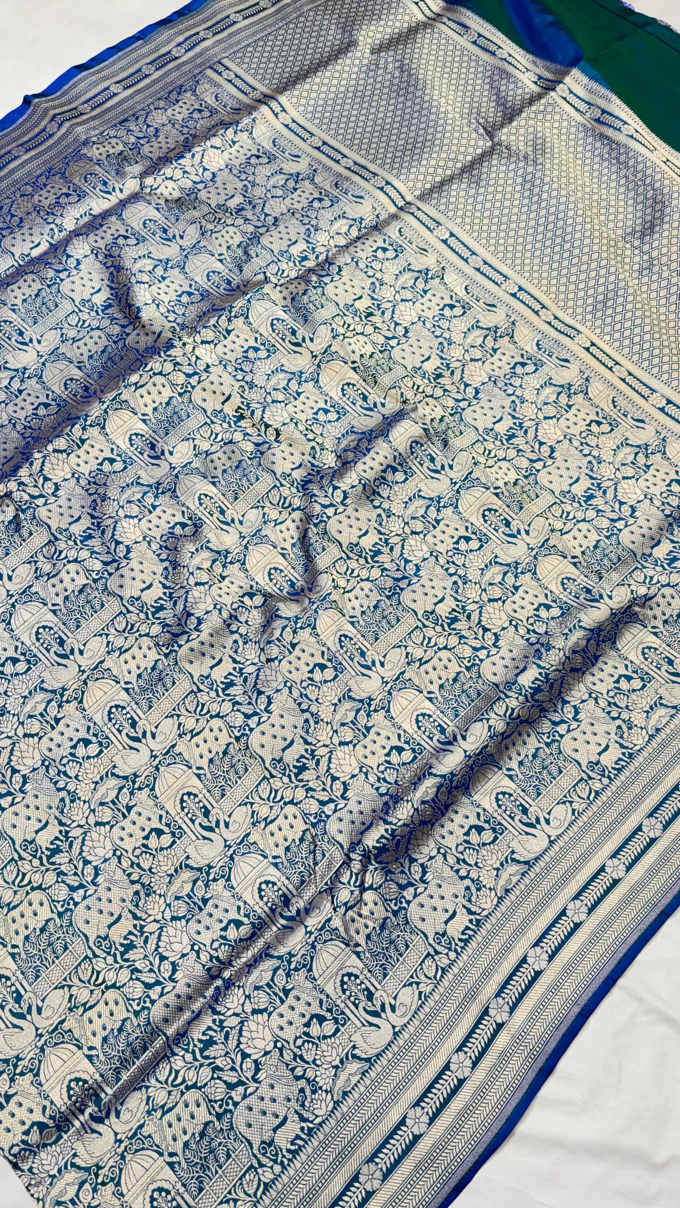 Pure Handwoven Silk Katan Saree - Look 19 - View 2