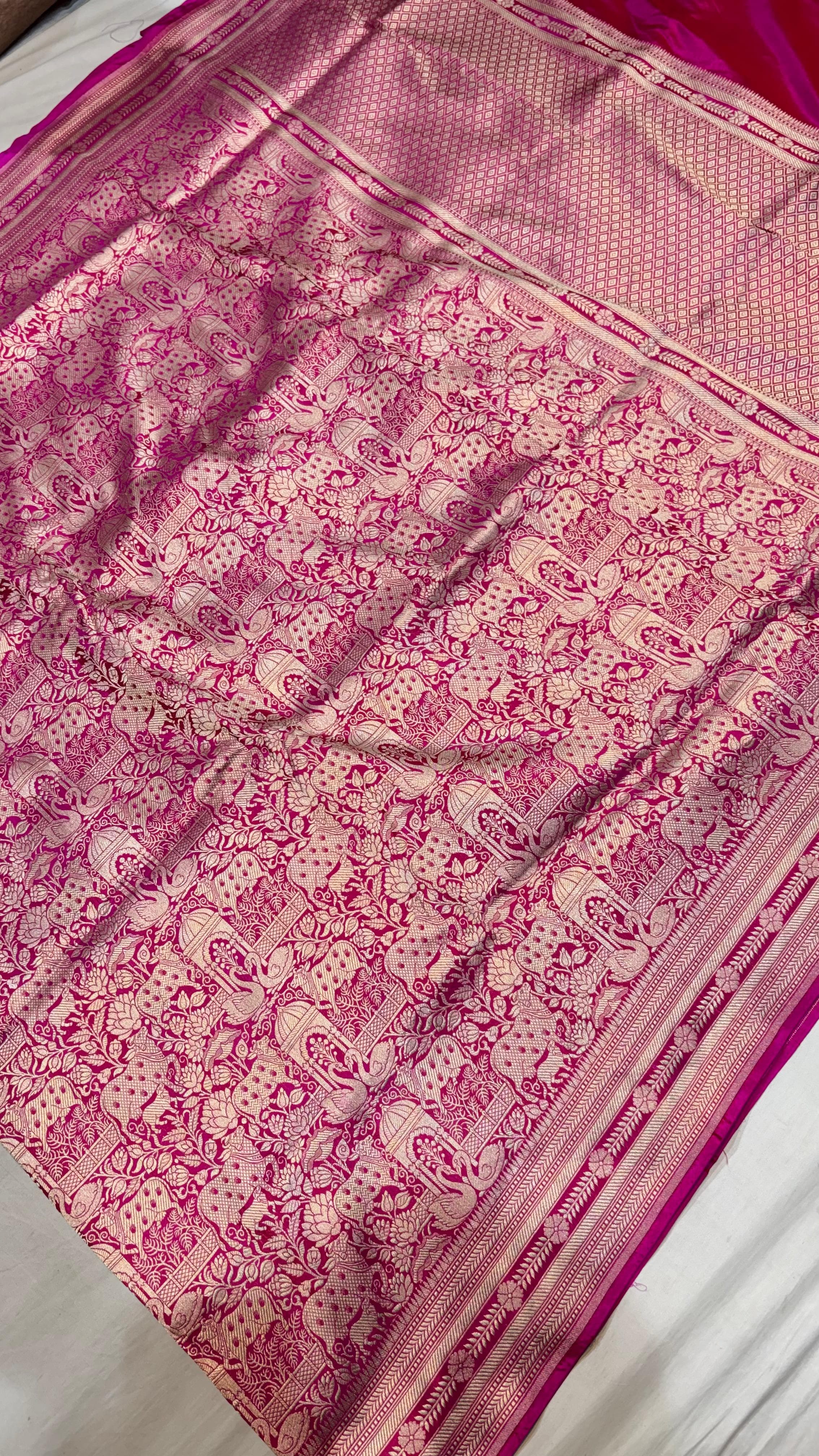 Pure Handwoven Silk Katan Saree - Look 20 - View 2