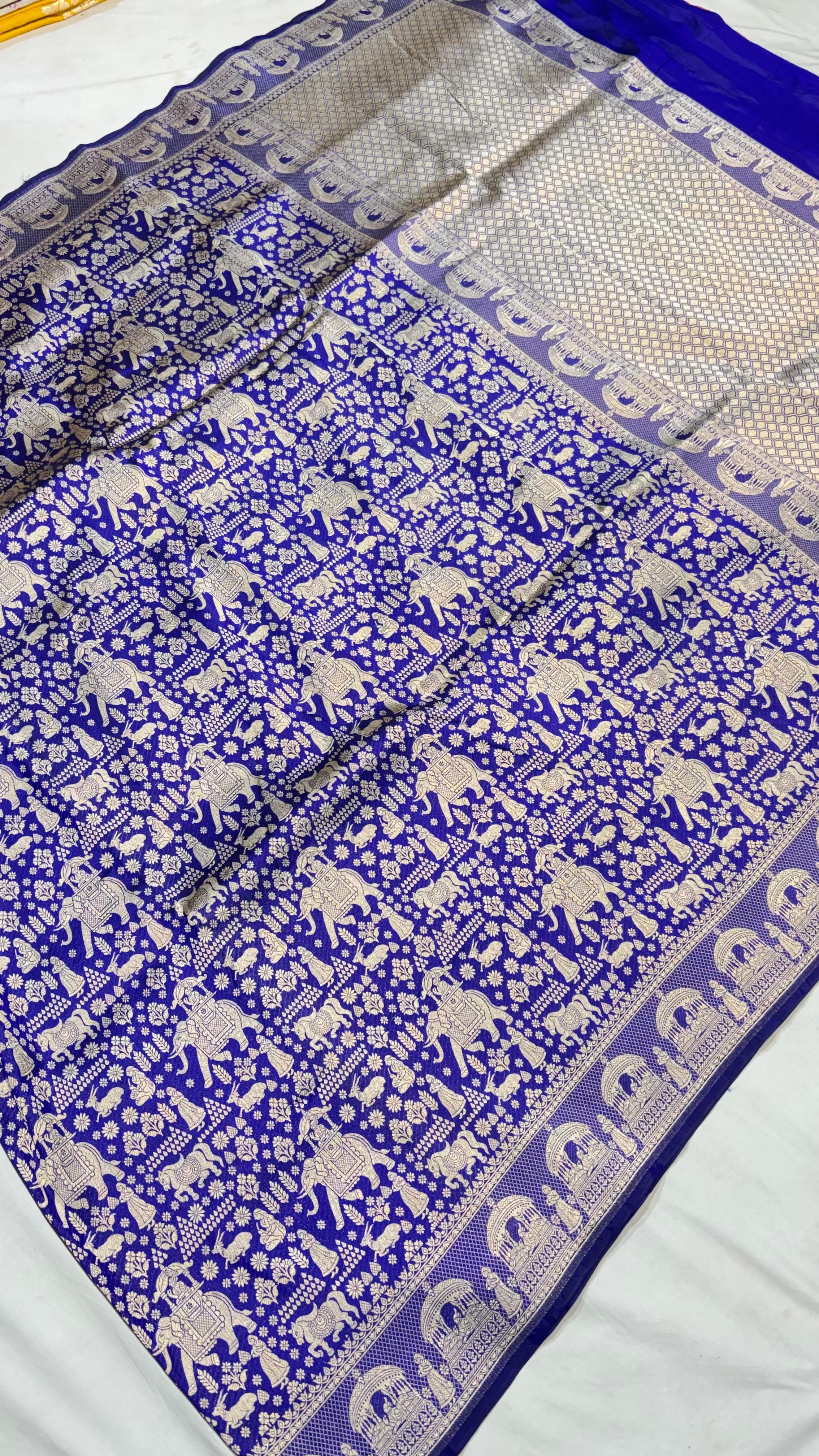 Pure Handwoven Silk Katan Saree - Look 23 - View 2