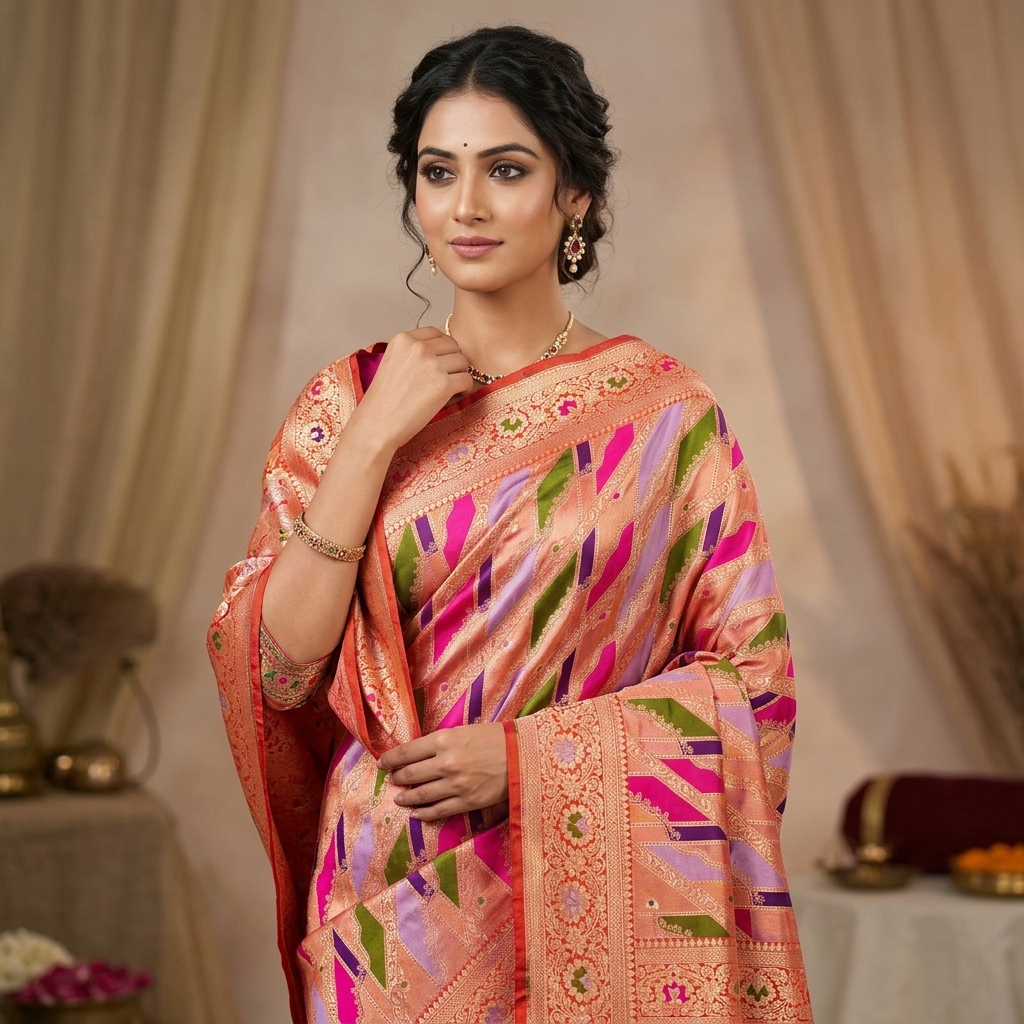 Bridal Styling with Rangkat Saree