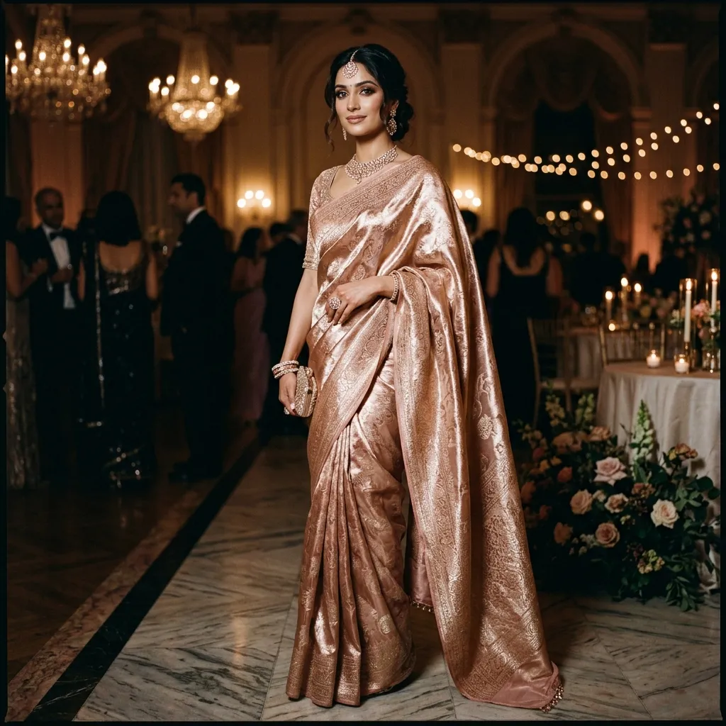 Reception Tissue Banarasi Saree