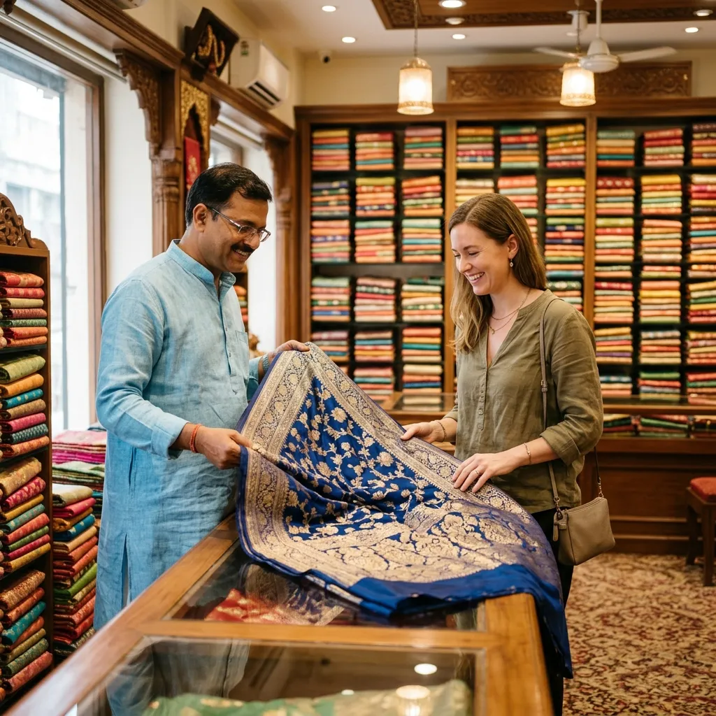 Authentic Banarasi silk shopping in Varanasi